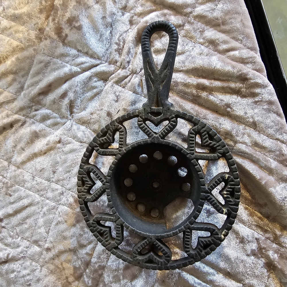 Vintage Black Cast Iron Trivet